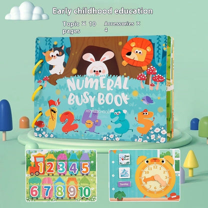 Educational Quiet Paste Book