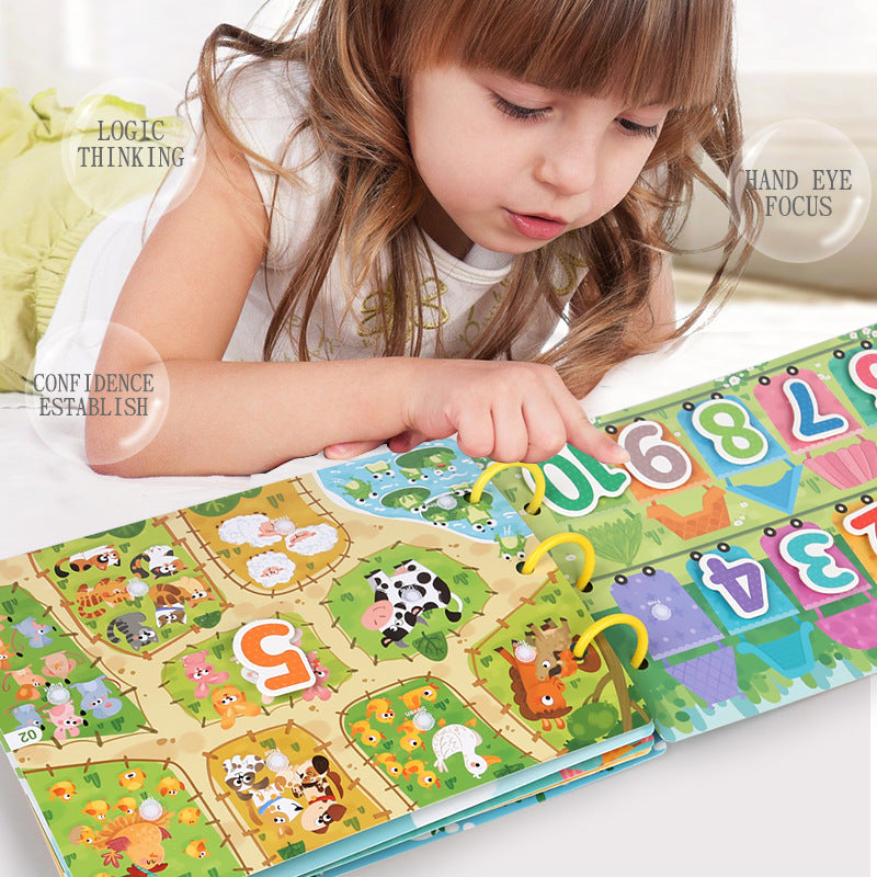 Educational Quiet Paste Book